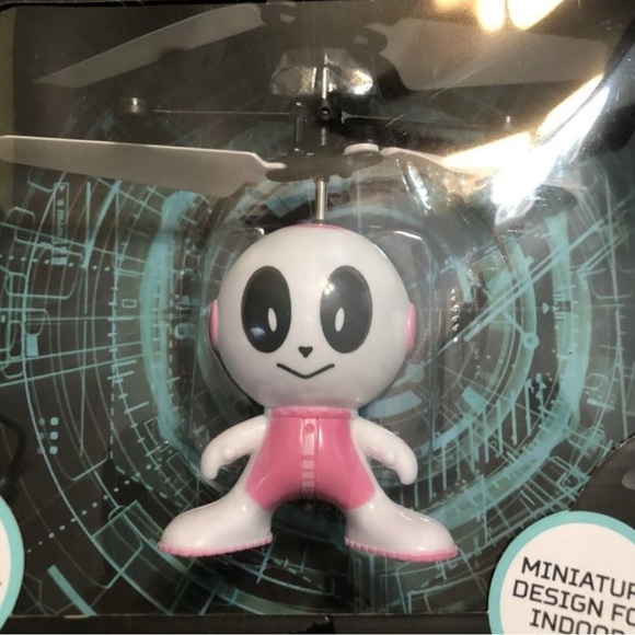 BRAHA I-Fly Robot Miniature Flying Helicopter White/Black/Pink ~ FACTORY SEALED - Picture 2 of 8